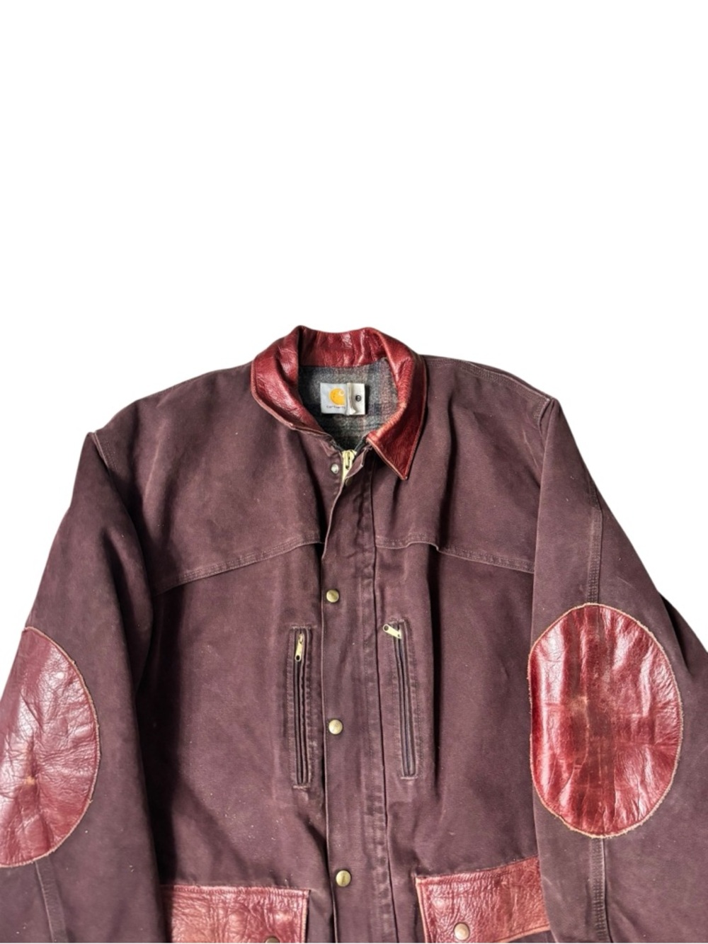 Vintage 90s Carhartt C10BRG blanket lined utility canvas chore barn jacket XXL - Picture 3 of 5